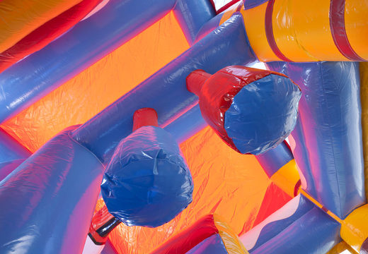 Medium opblaasbare multiplay springkasteel in clownvis thema te bestellen voor kinderen. Bestel opblaasbare springkastelen online at JB Inflatables Nederland