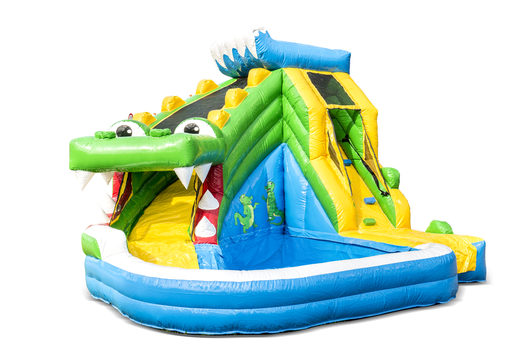 Multifunctioneel splashy krokodil springkussen kopen bij JB Inflatables Nederland. Bestel springkussens online bij JB Inflatables Nederland