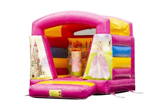 Klein springkasteel overdekt kopen in prinses thema voor kinderen. Bestel springkastelen online bij JB Inflatables Nederland