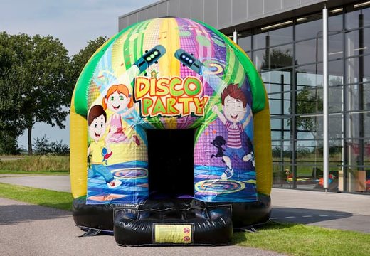 Bestel disco multi-thema 5,5 meter  springkasteel in Kids party thema voor kinderen. Koop opblaasbare springkastelen bij JB Inflatables Nederland 