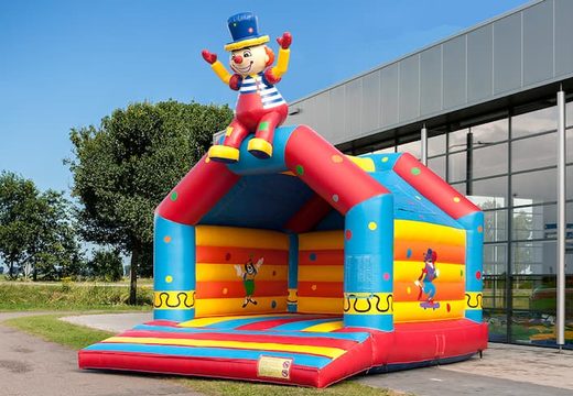 Super springkussen overdekt kopen in clown thema voor kinderen.  Koop springkussen online bij JB Inflatables Nederland