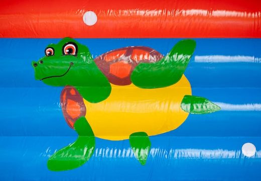 Clownvis nemo super springkussen overdekt kopen met vrolijke animaties voor kinderen. Koop springkussens online bij JB Inflatables Nederland 