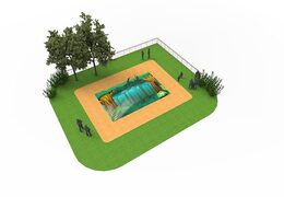 Koop airmountain in thema forest voor kinderen. Bestel opblaasbare springbergen nu online bij JB Inflatables Nederland
