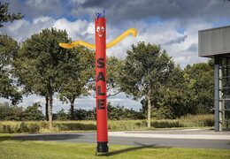 Bestel nu online de opblaasbare skydancer sale van 6m hoog in een rode kleur bij JB Inflatables Nederland. Alle standaard opblaasbare skydancers worden razendsnel geleverd