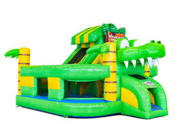 Opblaasbaar Funcity Crocodil springkussen kopen voor kinderen. Bestel nu opblaasbare springkussens bij JB Inflatables Nederland