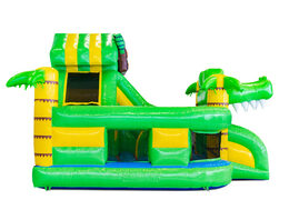 Opblaasbaar Funcity Crocodil springkussen bestellen voor kinderen. Koop nu opblaasbare springkussens bij JB Inflatables Nederland