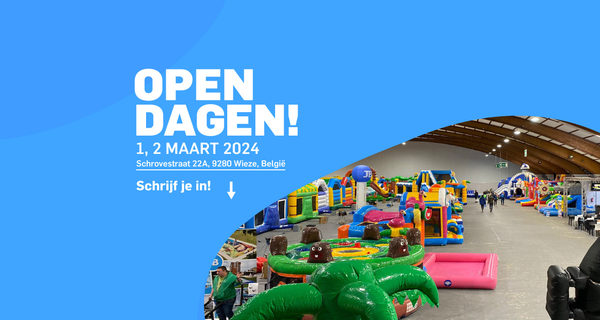 JB Inflatables open dage in Wieze Belgie. Bekijk onze producten en veel nieuw assortiment
