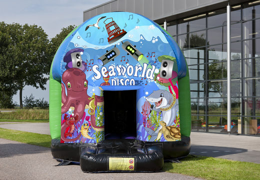 Te koop multi-thema 3,5m springkasteel in Seaworld thema voor kids. Bestel opblaasbare springkastelen nu online bij JB Inflatables Nederland