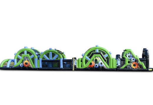 Giga stormbaan 30m lang in de kleuren zwart en groen voor zowel jong als oud kopen. Bestel opblaasbare stormbanen nu online bij JB Inflatables Nederland
