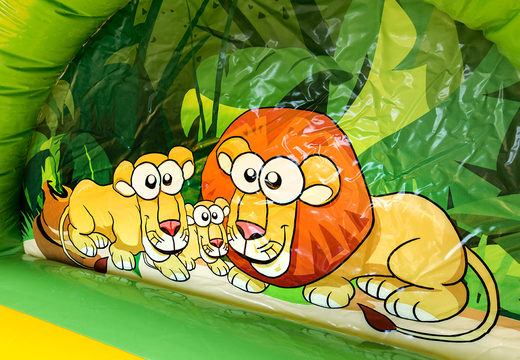 Haal uw opblaasbare jungle glijbaan online voor kids. Bestel opblaasbare glijbanen nu bij JB Inflatables Nederland