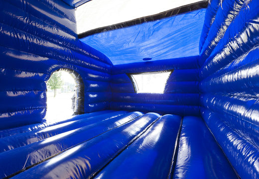 Bestel opblaasbaar maxi multifun blauw springkasteel in tractor thema voor kids bij JB Inflatables Nederland. Koop springkastelen online bij JB Inflatables Nederland