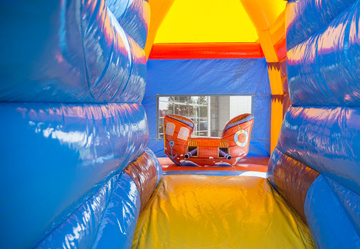 Bestel opblaasbaar multifun springkasteel met dak in thema piraat voor kinderen bij JB Inflatables Nederland. Koop springkastelen online bij JB Inflatables Nederland