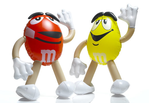 Mini M&M pvc inflatables online bestellen. Koop inflatable promotieobjecten nu bij JB Inflatables Nederland 