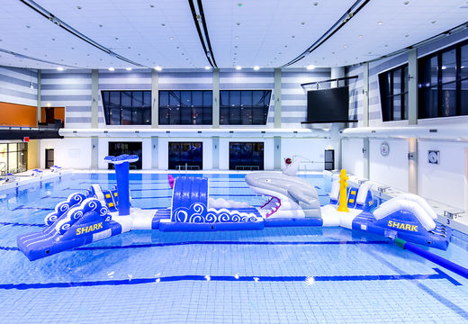 Bestel dubbele zwembadstormbaan in haairun thema voor zowel jong als oud. Koop opblaasbare waterattracties nu online bij JB Inflatables Nederland