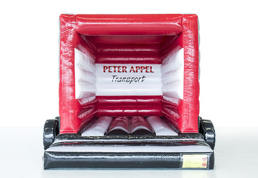 Promotionele maatwerk Peter Appel - vrachtwagen springkastelen online kopen. Bestel nu opblaasbare springkastelen in eigen huisstijl bij JB Inflatables Nederland