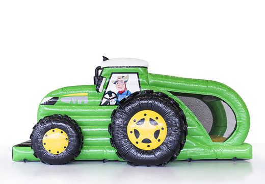 Opblaasbare maatwerk mini run tractor strombaan voor zowel indoor als outdoor. Koop opblaasbare stormbanen nu online bij JB Promotions Nederland