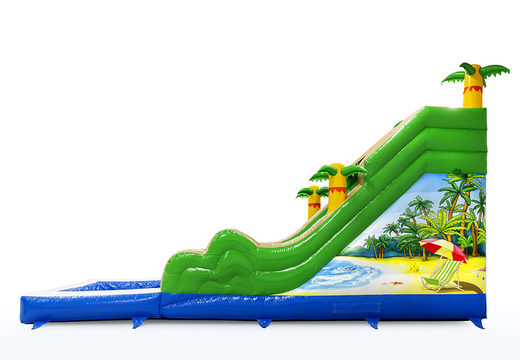 Koop opblaasbare glijbaan in thema Beach voor kinderen. Bestel opblaasbare glijbanen nu online bij JB Inflatables Nederland