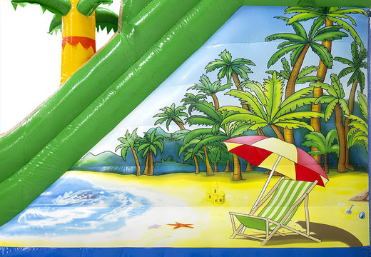 Perfecte opblaasbare glijbaan in Beach thema voor kids kopen. Bestel opblaasbare glijbanen nu online bij JB Inflatables Nederland