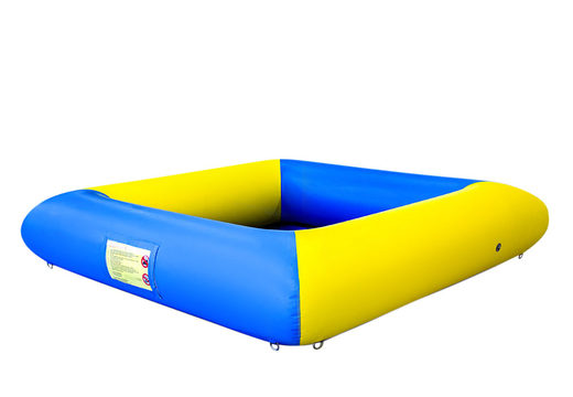 Inflatable open ball pit bouncy castle for sale in theme standard blue yellow for kids. Order bouncy castles online at JB Inflatables UK