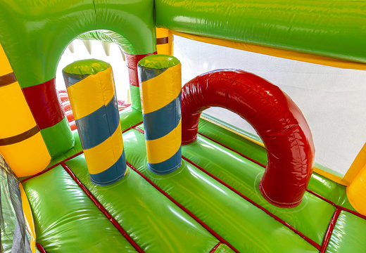 Koop medium opblaasbare krokodil luchtkussen met glijbaan voor kinderen. Bestel opblaasbare luchtkussens online at JB Inflatables Nederland 