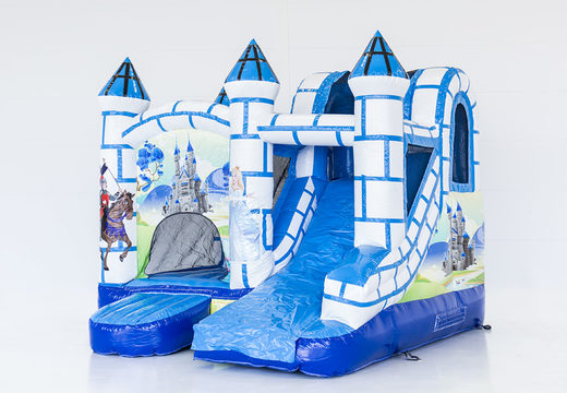 Open opblaasbaar multiplay springkasteel kopen in thema kasteel voor kinderen. Bestel opblaasbare springkastelen online bij JB Inflatables Nederland