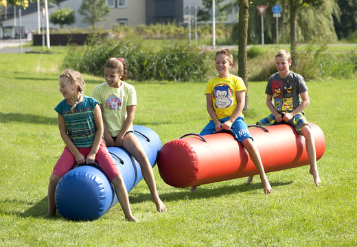 Bestel blauwe en rode springslangen voor zowel oud als jong. Koop opblaasbare zeskamp artikelen online bij JB Inflatables Nederland