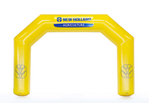Maatwerk new holland start & finishbogen voor sport evenementen bij JB Inflatables Nederland. Opblaasbare reclamebogen in alle soorten en maten razendsnel op maat gemaakt