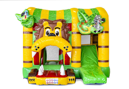 Multiplay jungleworld springkasteel bestellen voor kinderen. Koop opblaasbare springkastelen online bij JB Inflatables Nederland