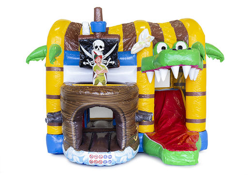 Bestel mini opblaasbare piraat multiplay springkasteel met glijbaan voor kinderen. Koop opblaasbare springkastelen online at JB Inflatables Nederland 
