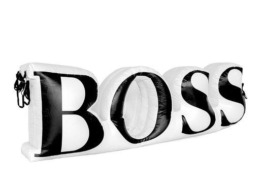 Opblaasbare opvallende Hogo Boss- logo vergroting ook te gebruiken als een voetbalgaol kopen. Bestel opblaasbare productvergrotingen nu online bij JB Inflatables Nederland\