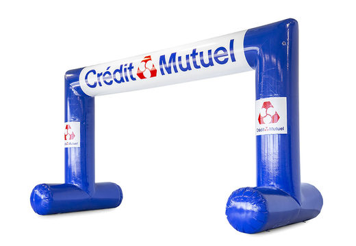 Op maat gemaakte opblaasbare credit mutuel boog voor promotie te koop bij JB Inflatables Nederland. Vraag nu gratis ontwerp aan voor een reclameboog in eigen huisstijl