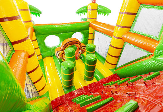 Jungle stormbaan met 3D-objecten voor kids bestellen. Koop opblaasbare stormbanen nu online bij JB Inflatables Nederland