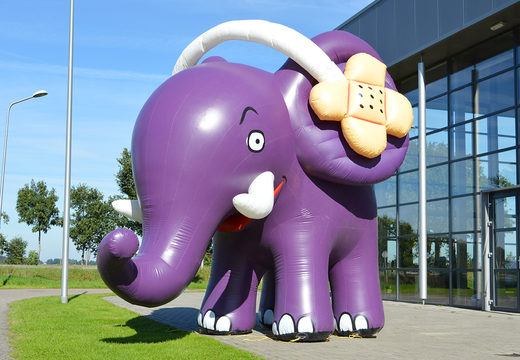 Paarse olifant blikvanger online kopen. Bestel uw opblaasbare blow-ups nu online bij JB Inflatables Nederland