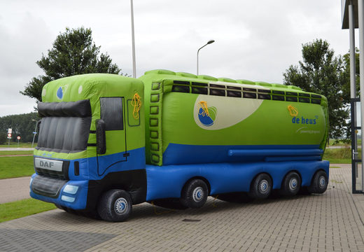 De Heus opblaasbare vrachtwagen blikvanger bestellen. Koop inflatable productvergroting online bij JB Inflatables Nederland