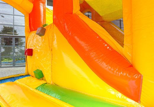 Jumpy Happy Party luchtkussen bestellen voor kinderen. Koop opblaasbare luchtkussens online bij JB Inflatables Nederland