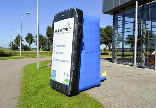 Koop Vrieservice iPhone blikvanger nu online. Bestel opblaasbare productvergrotingen bij JB Inflatables Nederland 