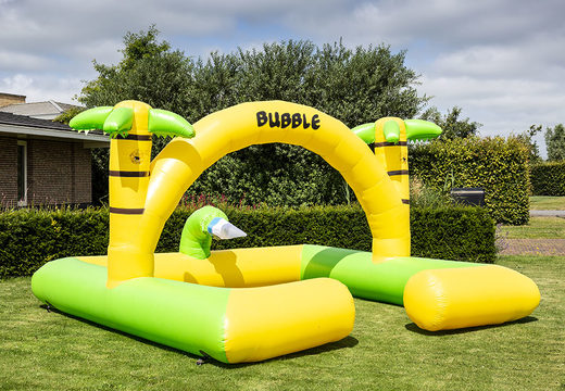 Opblaasbaar groot bubble park in thema Jungle kopen voor kids. Bestel opblaasbare springkastelen bij JB Inflatables Nederland