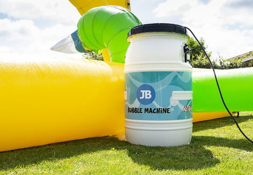 Open Bubble park Jungle met een schuimkraan te gebruiken voor kids. Bestel opblaasbare springkastelen bij JB Inflatables Nederland