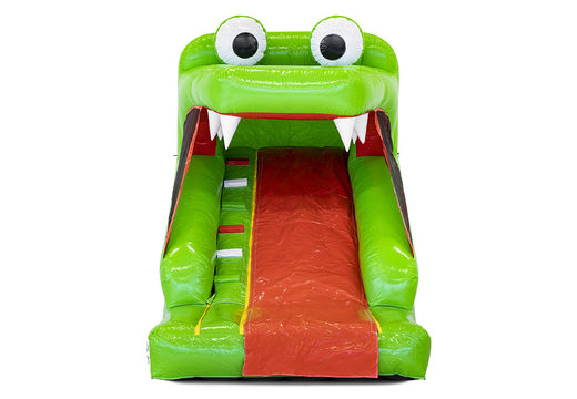 Bestel een mini opblaasbare glijbaan in thema krokodil voor kids. Koop opblaasbare glijbanen nu online bij JB Inflatables Nederland