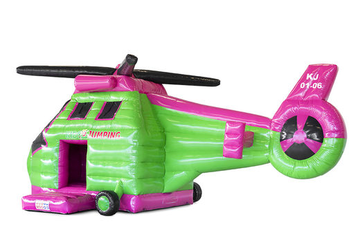 Bestel nu online Kidsjumping Helicopter springkastelen bij JB Promotions Nederland. Koop nu op maat gemaakt opblaasbare promotionele springkastelen online bij JB Inflatables Nederland