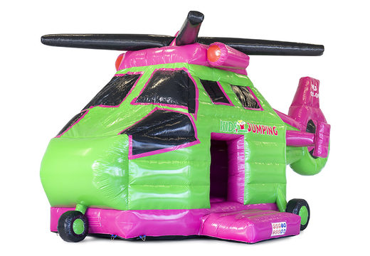 Opblaasbare Maatwerk Kidsjumping Helicopter springkastelen bestellen bij JB Inflatables Nederland. Vraag nu gratis ontwerp aan voor opblaasbare springkastelen in eigen huisstijl