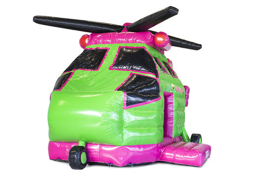 Koop online Kidsjumping Helicopter springkastelen in eigen huisstijl bij JB Inflatables Nederland. Vraag nu gratis ontwerp aan voor opblaasbare springkastelen in eigen huisstijl