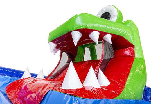 Multifunctioneel minipark krokodil springkasteel voor kinderen bestellen. Koop springkastelen online bij JB Inflatables Nederland