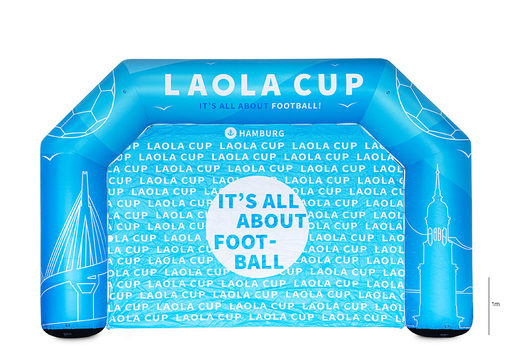 Koop gepersonaliseerde Laola Cup reclamebogen voor alle evenementen bij JB Inflatables Nederland.  Bestel nu op maat gemaakte opblaasbare reclamebogen 