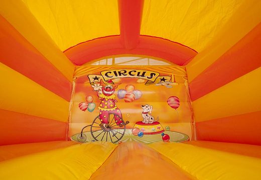 Klein overdekt springkasteel te koop in het circus thema voor kinderen. Koop springkastelen online bij JB Inflatables Nederland