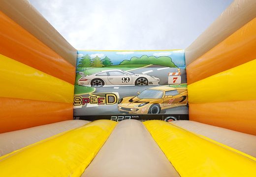 Klein open luchtkussen bestellen in thema auto voor kinderen. Bestel springkussens online bij JB Inflatables Nederland