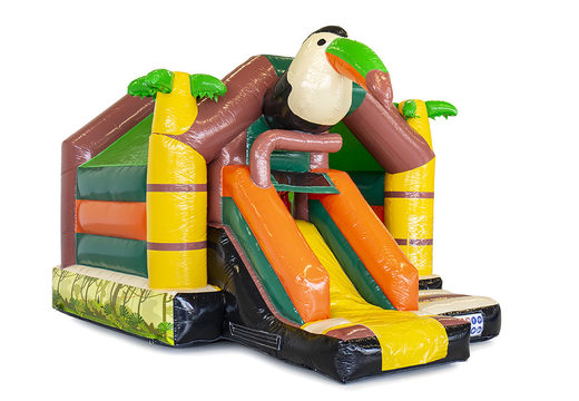 Koop opblaasbare slide combo springkasteel met glijbaan in amazone thema voor kinderen. Bestel springkastelen bij JB Inflatables Nederland