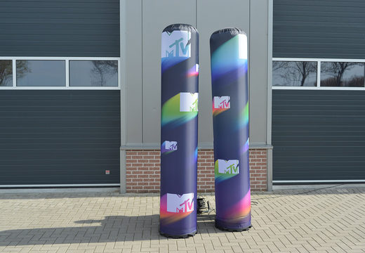 Opblaasbare MTV lichtpilaar kopen. Bestel uw opblaasbare reclamezuilen nu online bij JB Inflatables Nederland