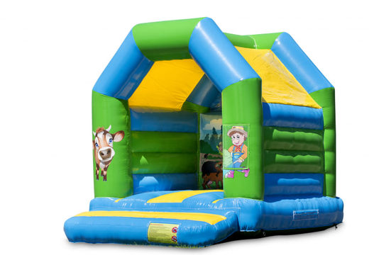 Midi springkasteel kopen in boerderij thema voor kinderen. Bestel springkastelen online bij JB Inflatables Nederland