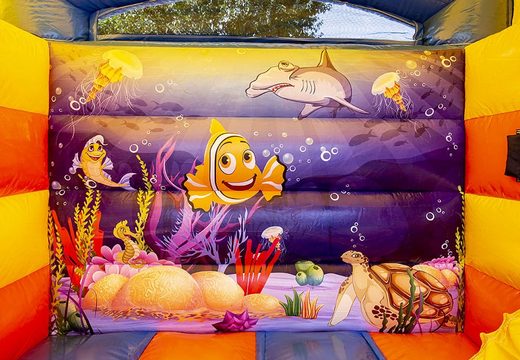 Klein multifun springkasteel overdekt kopen in thema seaworld voor kinderen. Koop springkastelen online bij JB Inflatables Nederland